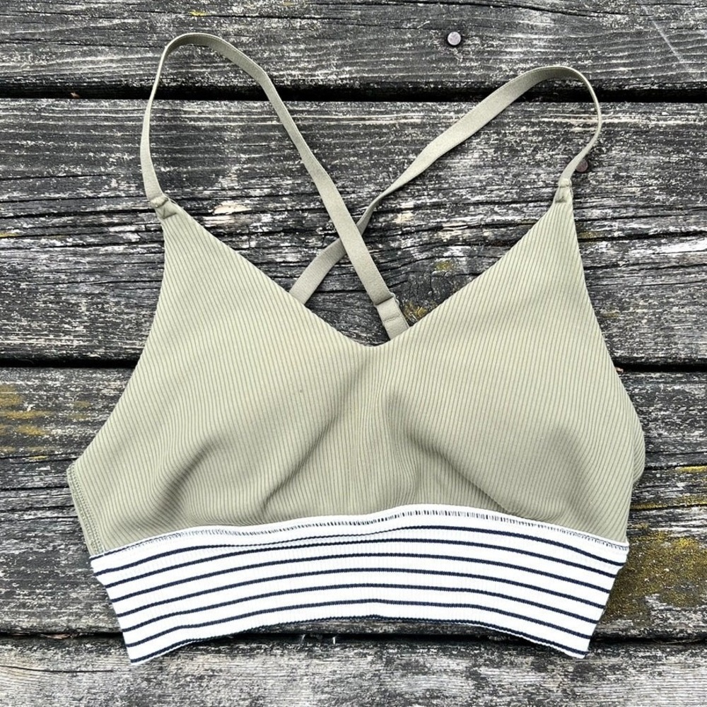 Aerie OFFLINE Ribbed Medium Support Sports Bra Cropped Tank Top‎ XS